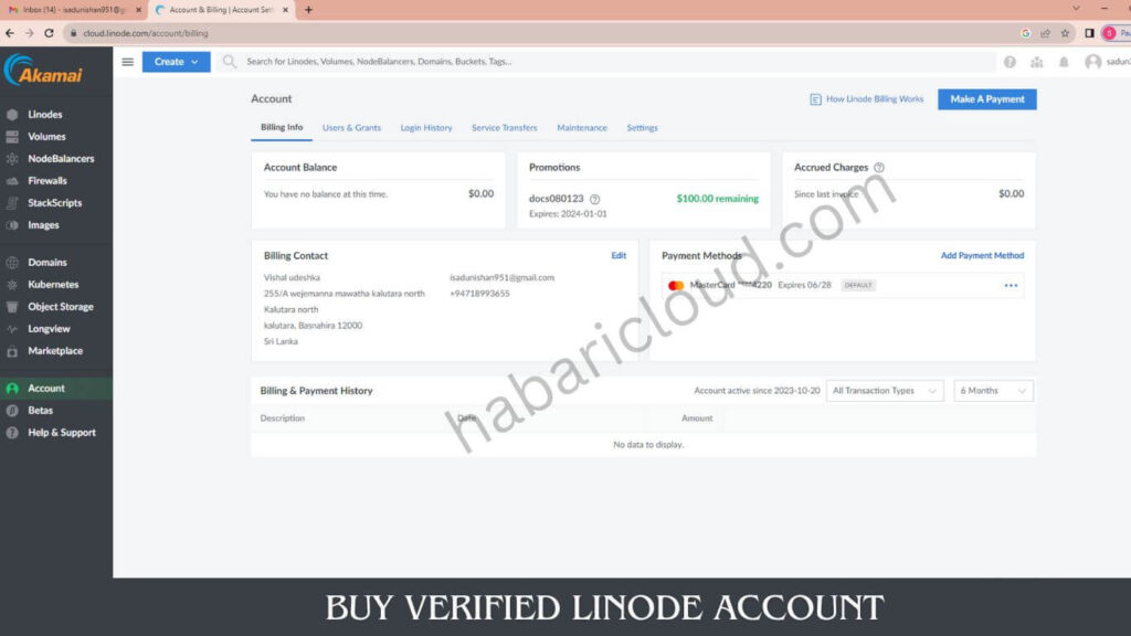 buy verified Linode account